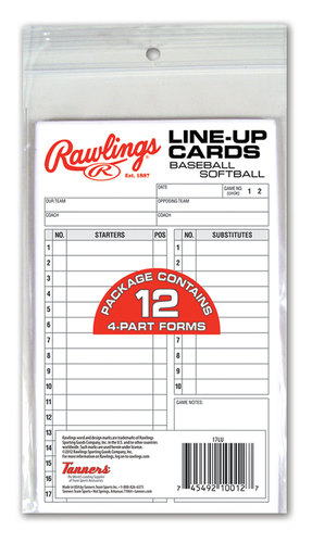 Line-Up Cards Rawlings